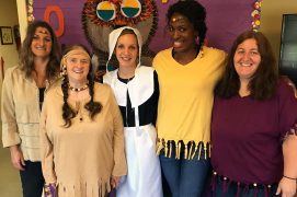 Bay Aging Adult Day Care Center staff costumes