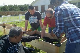 Bay Aging Adult Day Care Center gardening