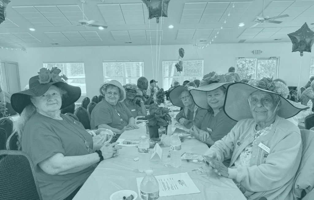 Room Full of People sitting at tables